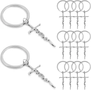 20 Pcs Bulk Faith Cross Keychain Christian Gifts for Women Religious Gifts Mother's Day Graduation Party Favors