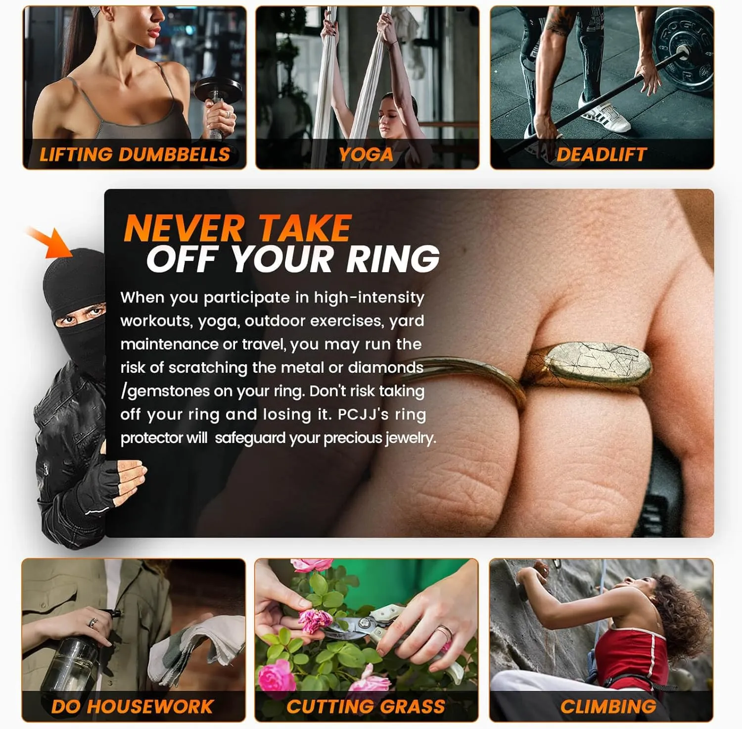 4PCS Heart-Shaped Silicone Ring Covers for Oura Ring Protector, Gym-Ready Guards for Women & Men, Anti-Slip Design for Working Out (US4-14)