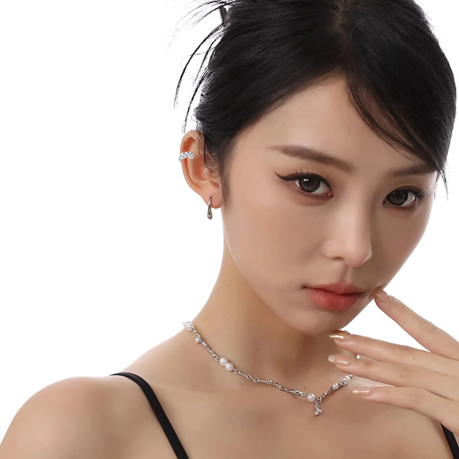 925 Sterling Silver Ear Cuff for Women, 18K Gold Plated Ear Cuffs Earrings, Non Pierced Earring Cuff