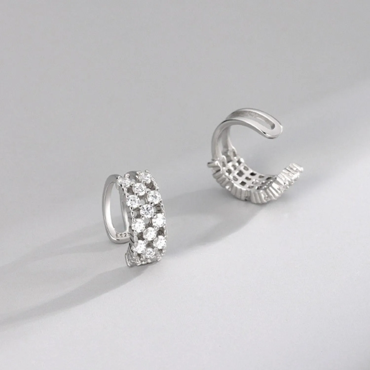 925 Sterling Silver Ear Cuff for Women, 18K Gold Plated Ear Cuffs Earrings, Non Pierced Earring Cuff