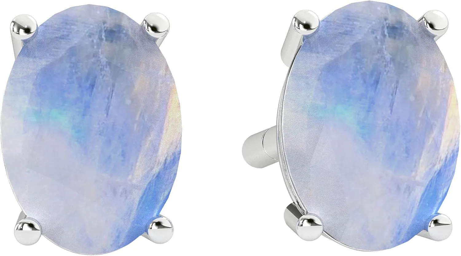 925 Sterling Silver Heart/Round/Pear/Princess Cut Birthstone Stud Earrings For Women, Birthday Valentine Christmas Jewelry Gift For Mom Wife Sister