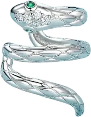 925 Sterling Silver Mono Snake Clip Earring For Women Fashion Ear Cuff High Jewelry Party Gifts For Women Teen Hers