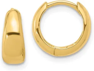 925 Sterling Silver Rhodium-plated Hoop Earrings