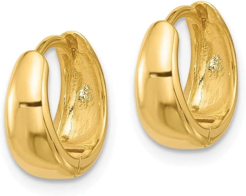 925 Sterling Silver Rhodium-plated Hoop Earrings