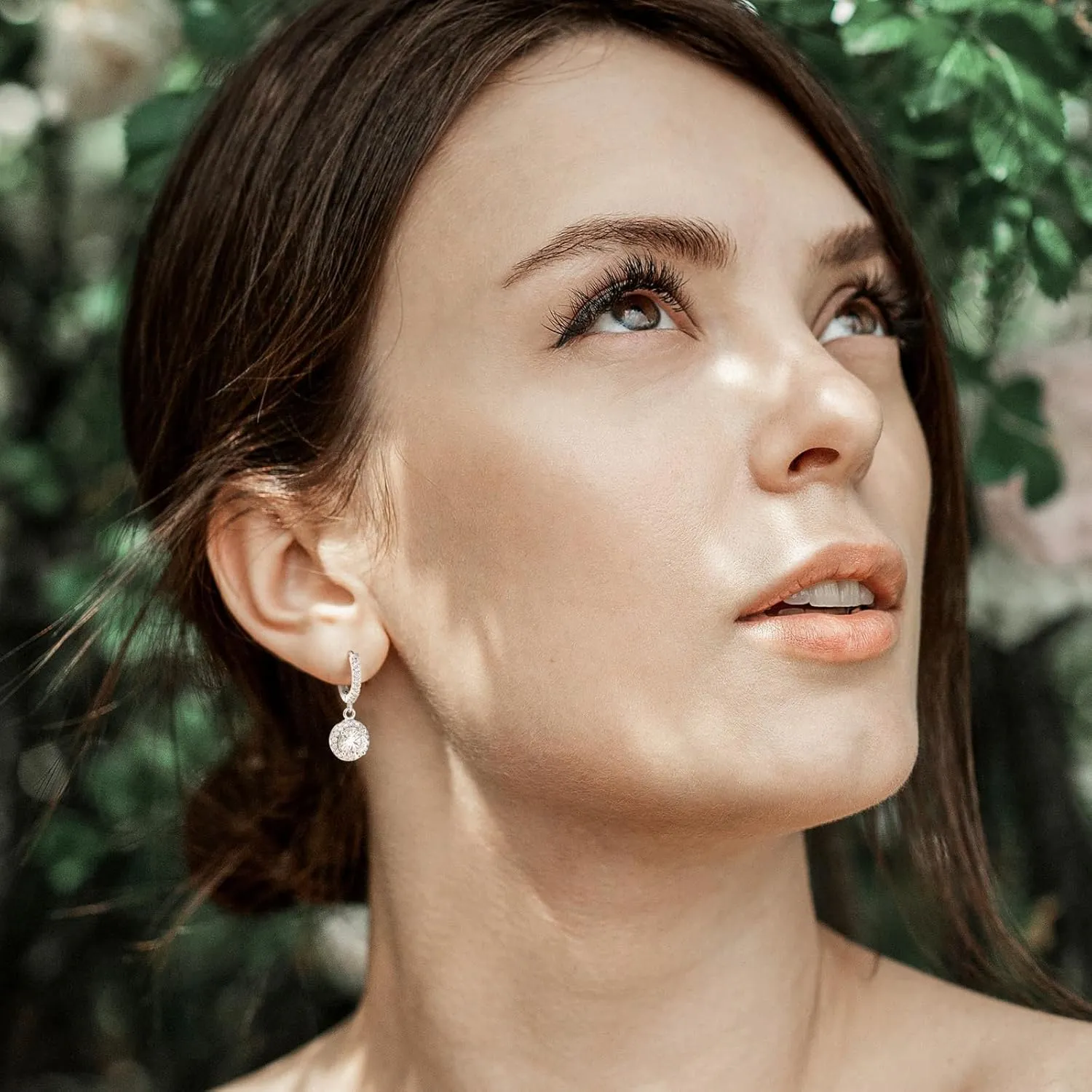 ABSOLUTE Moissanite Earrings for Women 925 Sterling Silver Drop Earrings D Color VVS1 Clarity Promise Birthday Christmas With Certificate