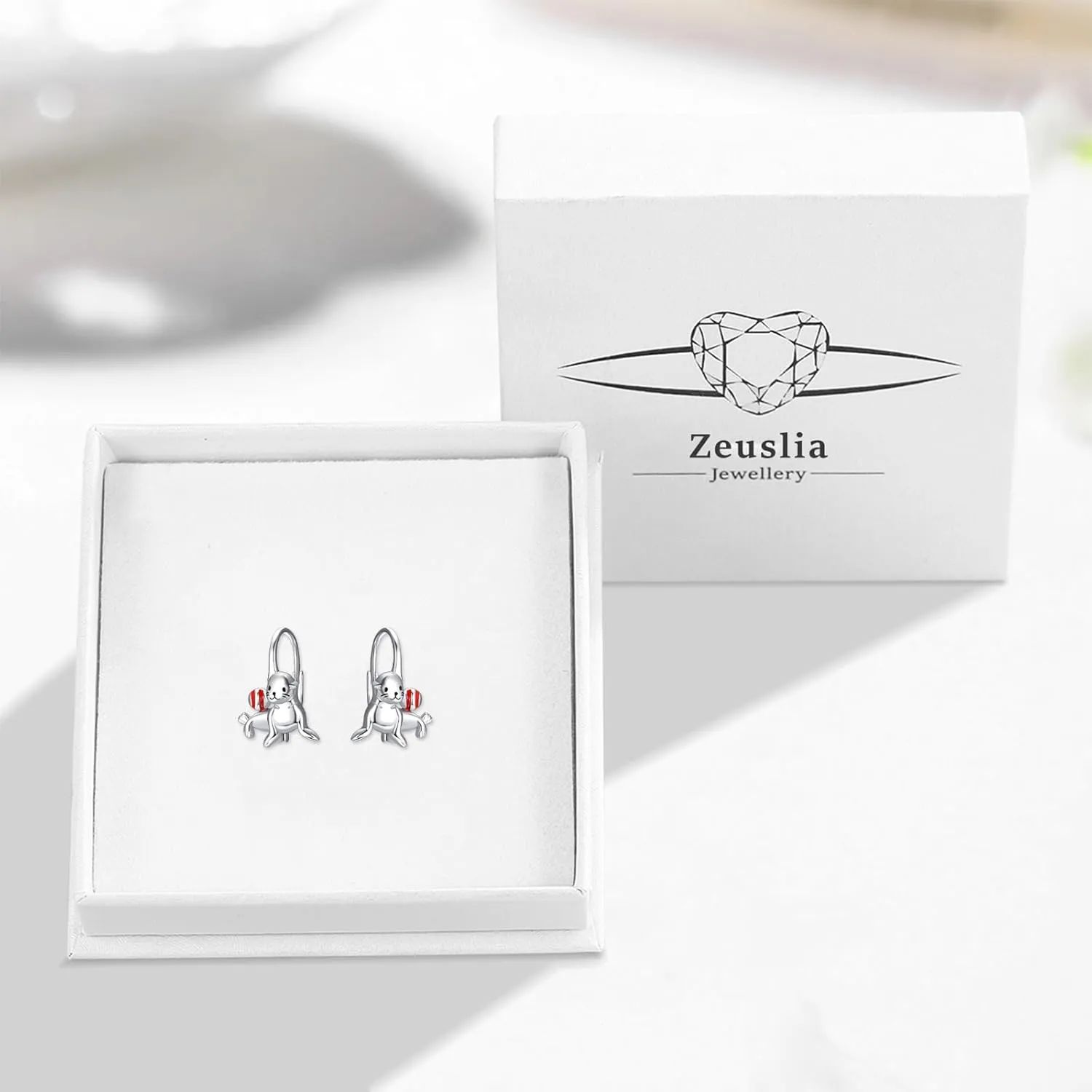 Animal Leverback Hoop Earrings 925 Sterling Silver Axolotl/Cat/Snake/Elephant/Fox Huggie Earrings Hypoallergenic Cute Animal Jewelry Gifts for Women Daughter