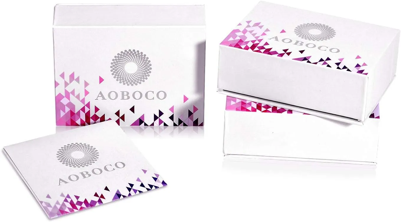 AOBOCO Sterling Silver Halo Earrings with 12 Birthstone Austrian Crystals, Hypoallergenic Stud Earrings for Women, Perfect for Anniversary Birthday Wedding Christmas, Beautiful Jewelry Gift for Her