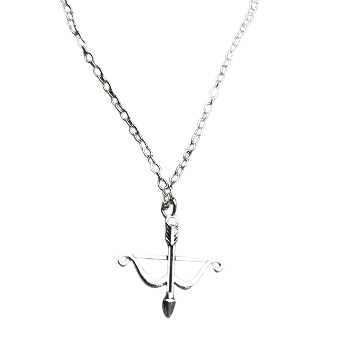 Archery Bow and Arrow Charm Necklace, Archery Jewelry, Gift for Women, Teens and Girls