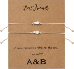 ARK & BAY Christian Charm Bracelet With Inspirational Bible Verse, Single Or Set Of 2 Religious Bracelets, Encouragement Gifts Of Faith and Spirituality