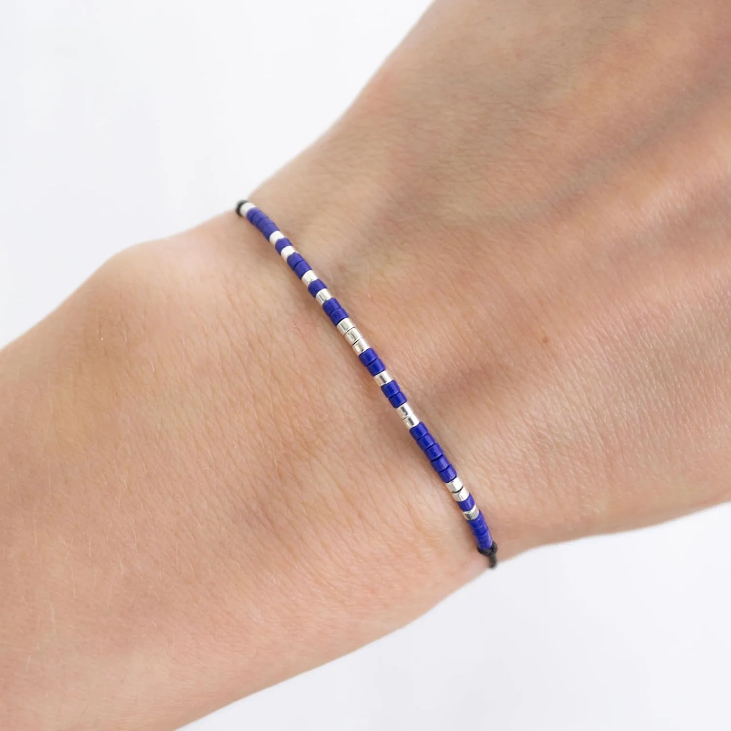 Be Kind Of a B Morse code bracelet, Best friend gift, Christmas gift, Friendship bracelet, Gifts for best friend female, Party favors, Friends group gift, Motivational bracelet (Silver - Blue)