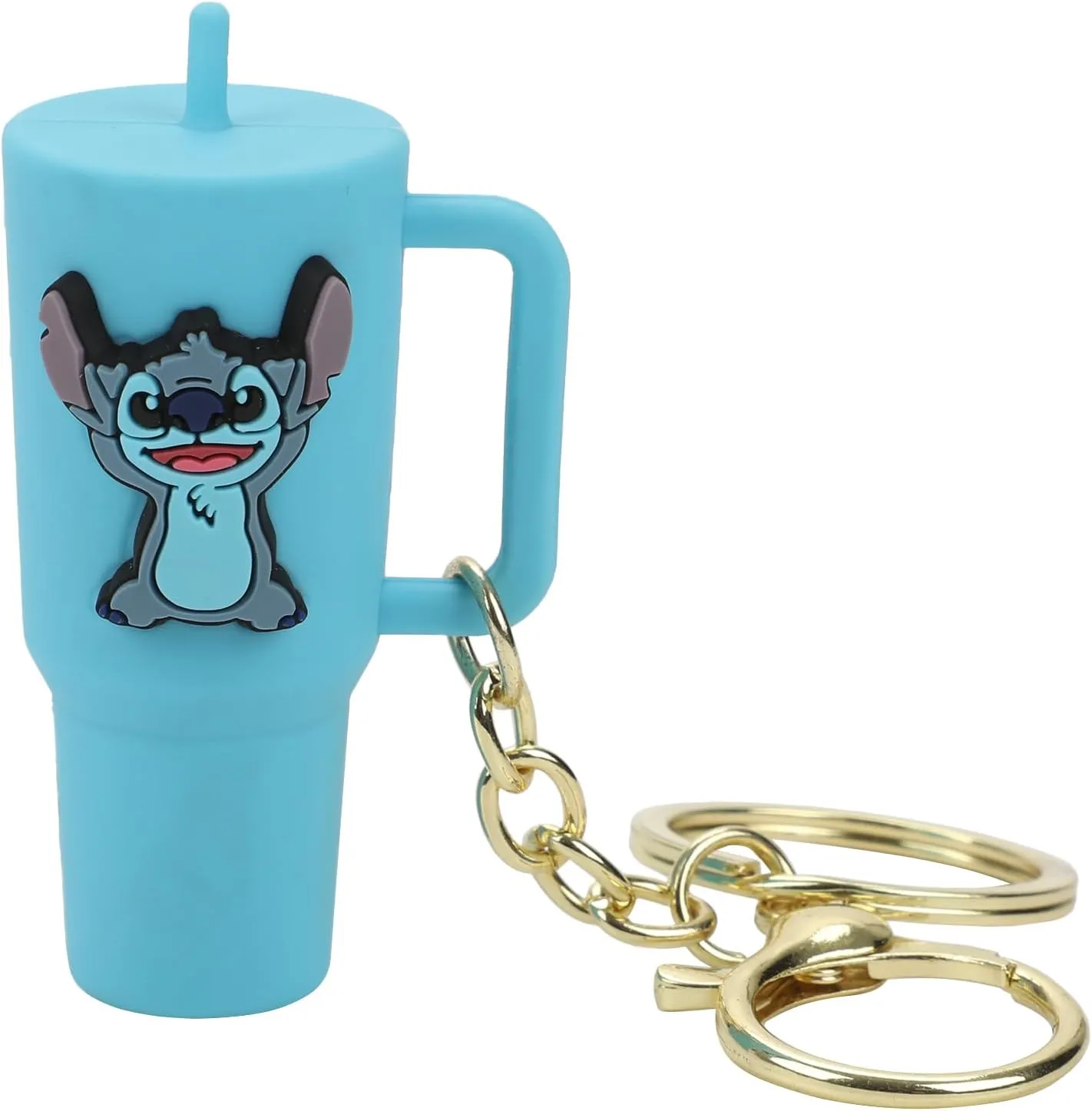 Bioworld Disney Stitch Blue Tumbler Keychain