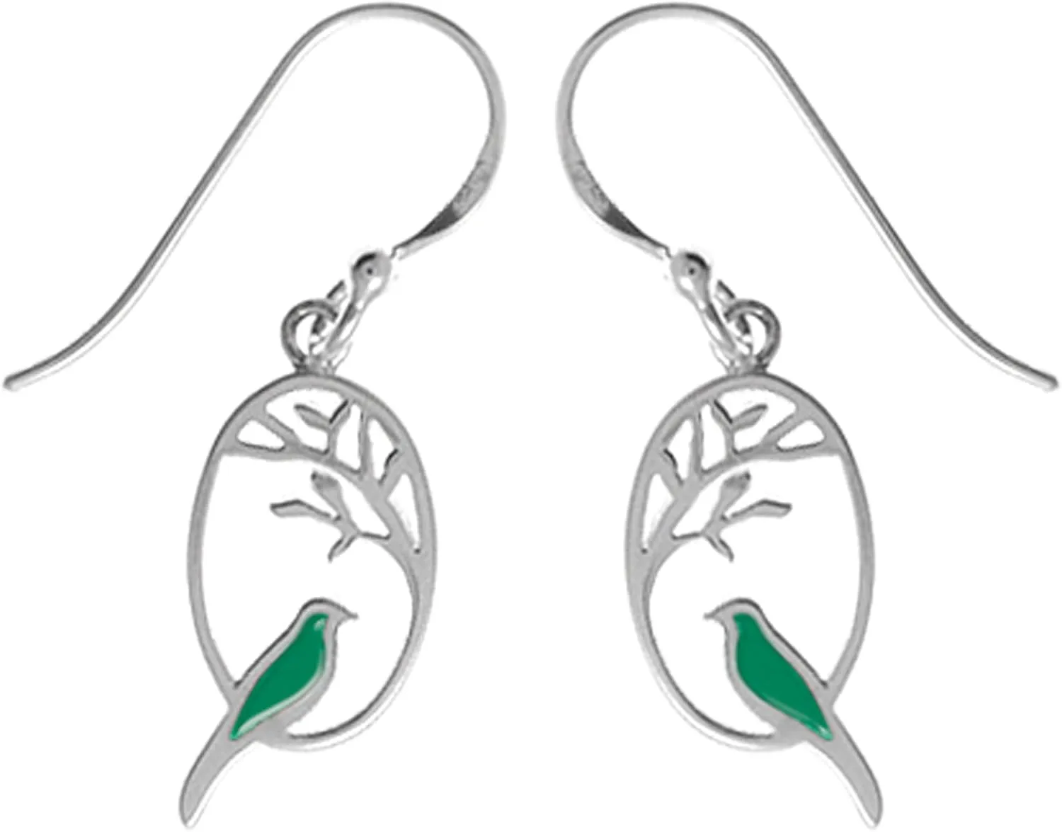 Boma Jewelry Sterling Silver Bird Earrings