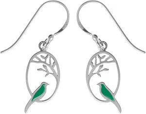 Boma Jewelry Sterling Silver Bird Earrings