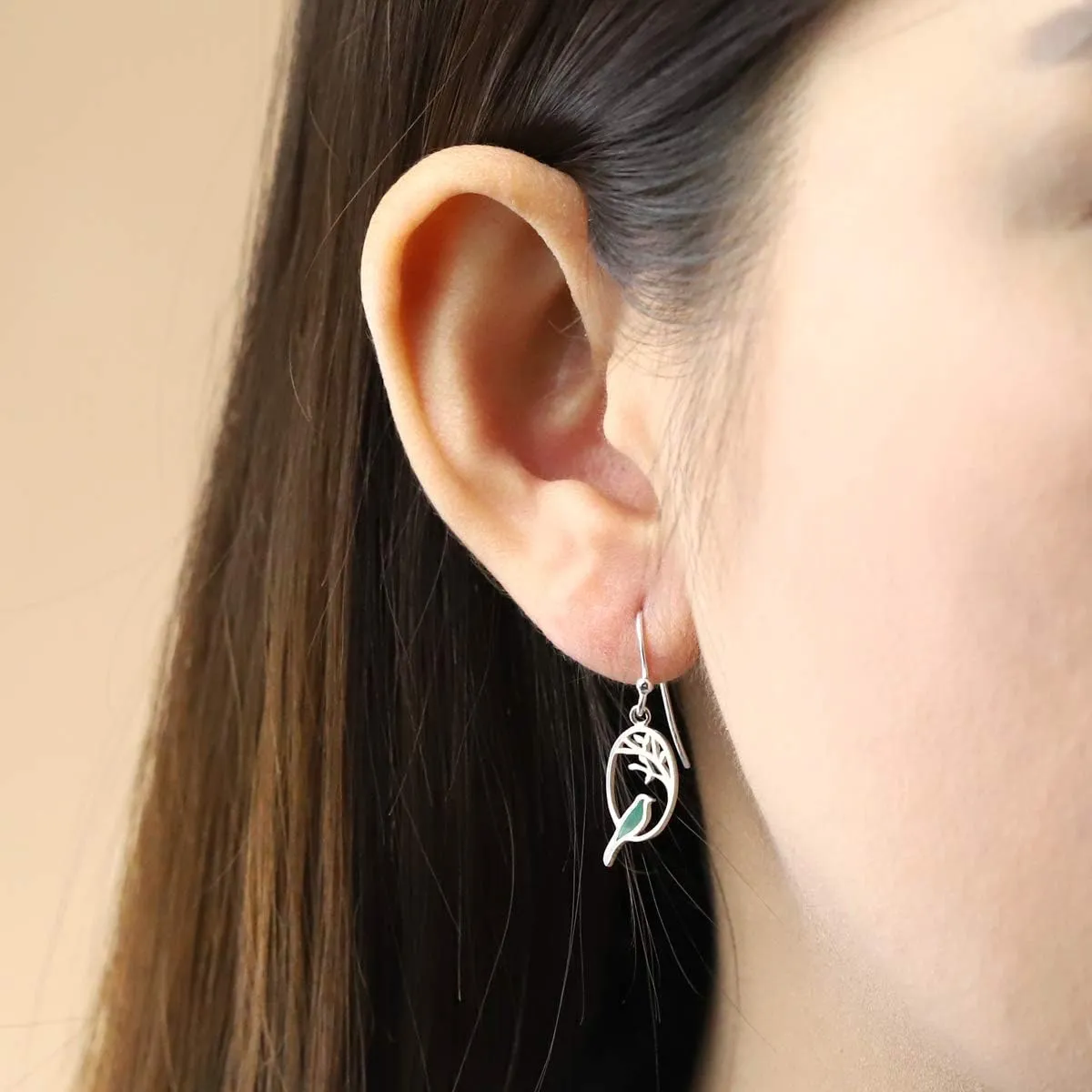 Boma Jewelry Sterling Silver Bird Earrings