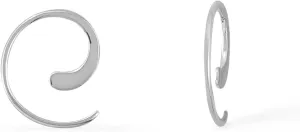 Boma Jewelry Sterling Silver Pull Through Hoop Earrings