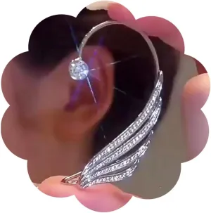 Butterfly Earrings Cuff Elf Ear Clip on Earrings No Piercing Butterfly Wrap Earrings for Women