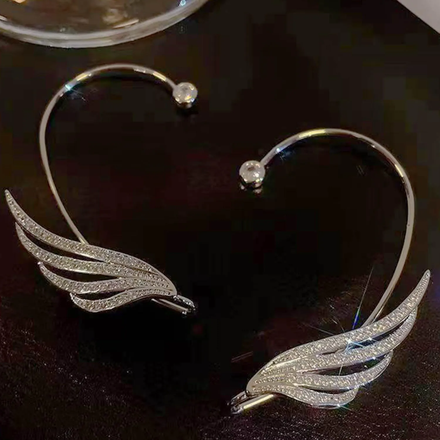 Butterfly Earrings Cuff Elf Ear Clip on Earrings No Piercing Butterfly Wrap Earrings for Women