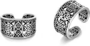 Celtic Knot/Celtic Knot/Bat/Filigree Viking Earrings 925 Sterling Silver Non Piercing Ear Cuff Earrings Cool Earring Cuff for Women Men