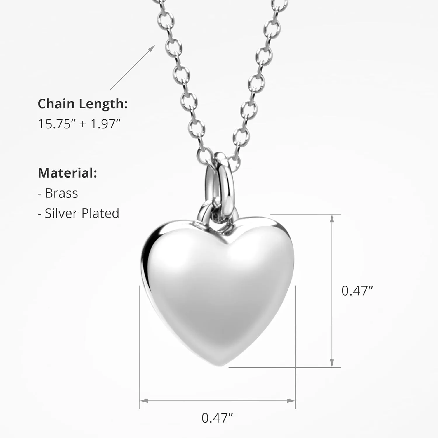 CoBi 18K Gold Silver Cubic Zirconia Station Butterfly Pendant Necklace for Women, Heart CZ Initial, Four Leaf Clover, Layered Double Cross, Chunky Cuban Link, Trendy Jewelry Everyday Wear, Gift Choice