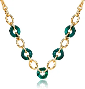 CoBi 18K Gold Silver Cubic Zirconia Station Butterfly Pendant Necklace for Women, Heart CZ Initial, Four Leaf Clover, Layered Double Cross, Chunky Cuban Link, Trendy Jewelry Everyday Wear, Gift Choice