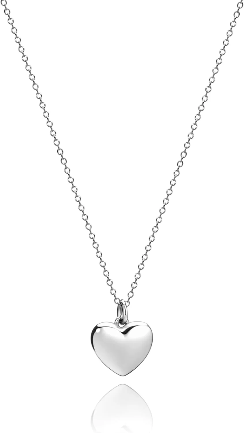 CoBi 18K Gold Silver Cubic Zirconia Station Butterfly Pendant Necklace for Women, Heart CZ Initial, Four Leaf Clover, Layered Double Cross, Chunky Cuban Link, Trendy Jewelry Everyday Wear, Gift Choice