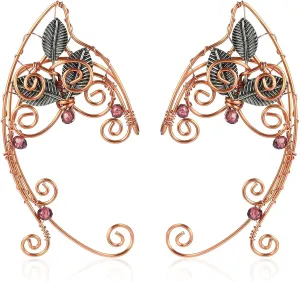 Cosplay Hairband Elf Ear Cuffs Elven Ear Cuffs Fairy Ear Cuffs Elf Earrings Fairy Earrings Elf Ear Jewelry Wrap Earrings Elf Ears Cosplay for Christmas Elf Costume Accessories Halloween Cosplay