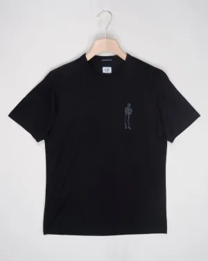 C.P. Company Mercerized Jersey 30/2 Twisted British Sailor T-Shirt / Black