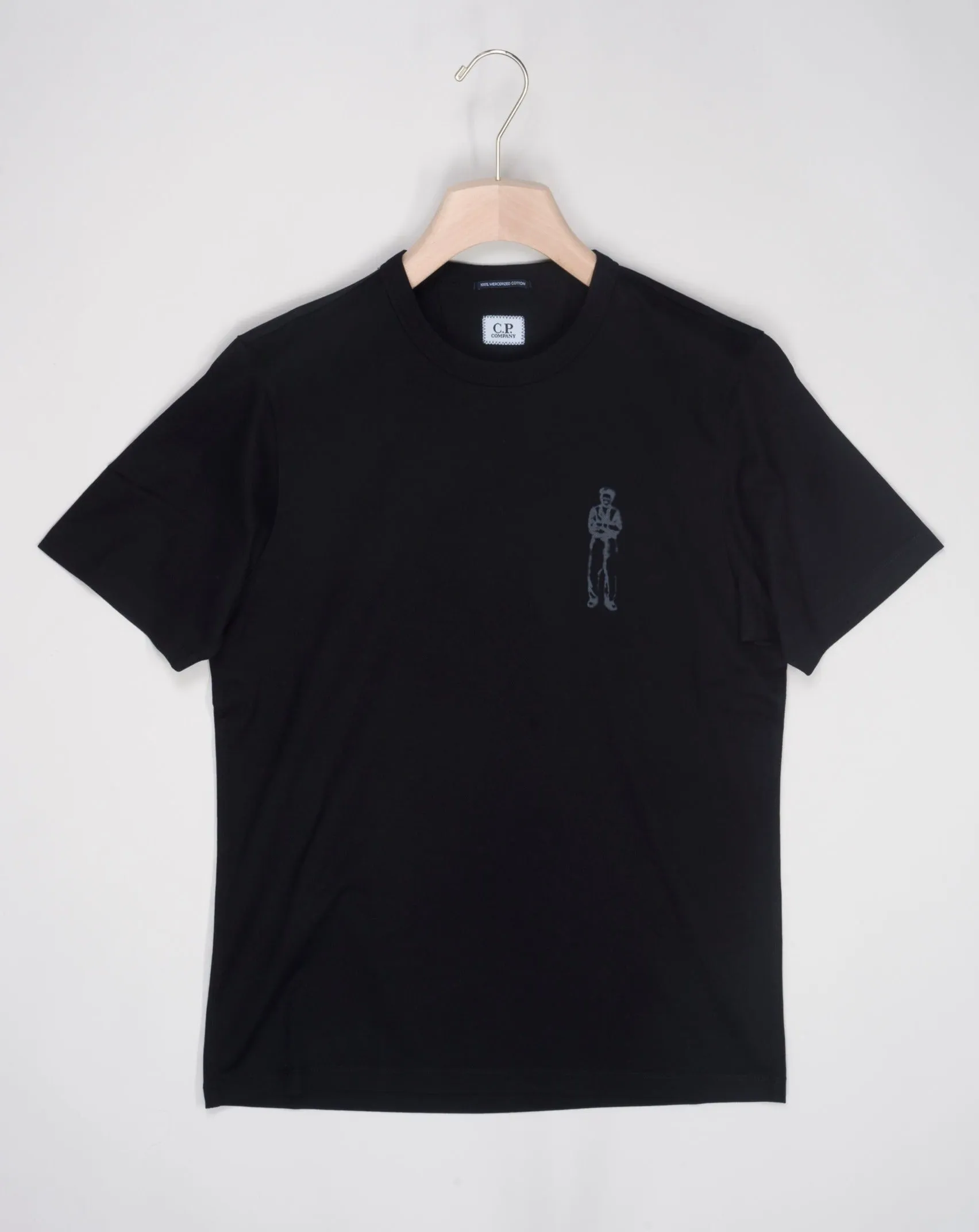 C.P. Company Mercerized Jersey 30/2 Twisted British Sailor T-Shirt / Black