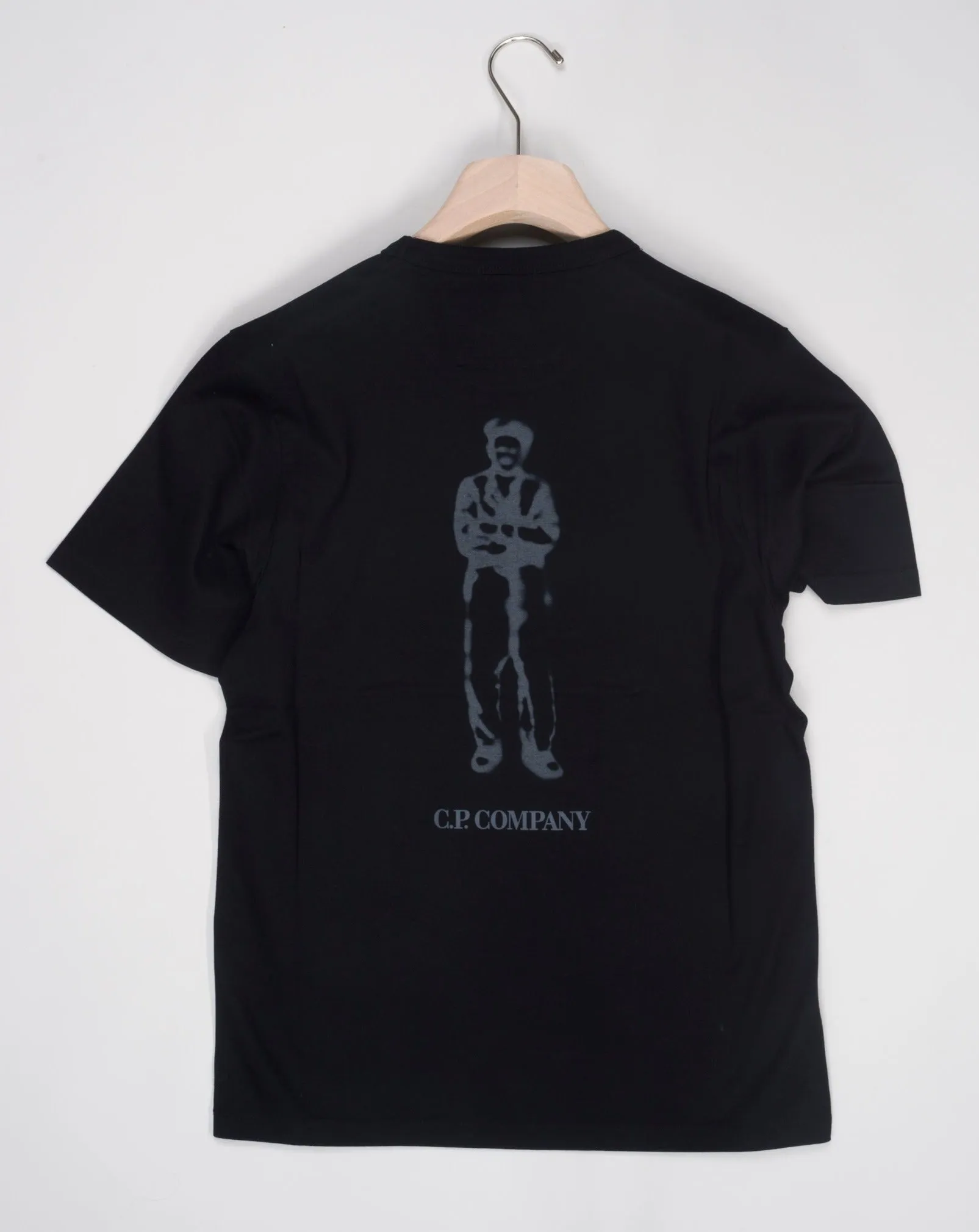 C.P. Company Mercerized Jersey 30/2 Twisted British Sailor T-Shirt / Black