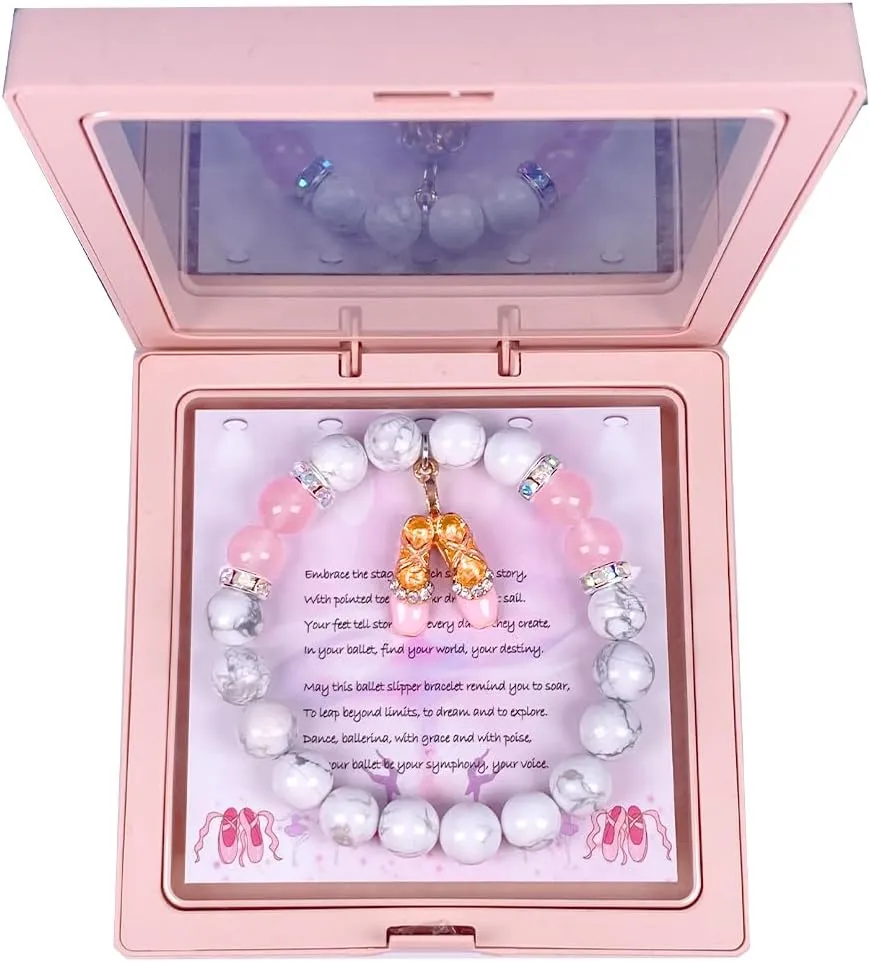 Dance Bracelet Gifts, Dance Recital Gifts, Competition Ballerina Jewelry, Ballerina Gift for Ballet Friends Mate