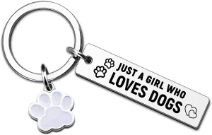 Dog Keychain Dog Lovers Gifts For Women Mothers Day Birthday Gifts For Women Sister Best Friend Dogs Themed Gift