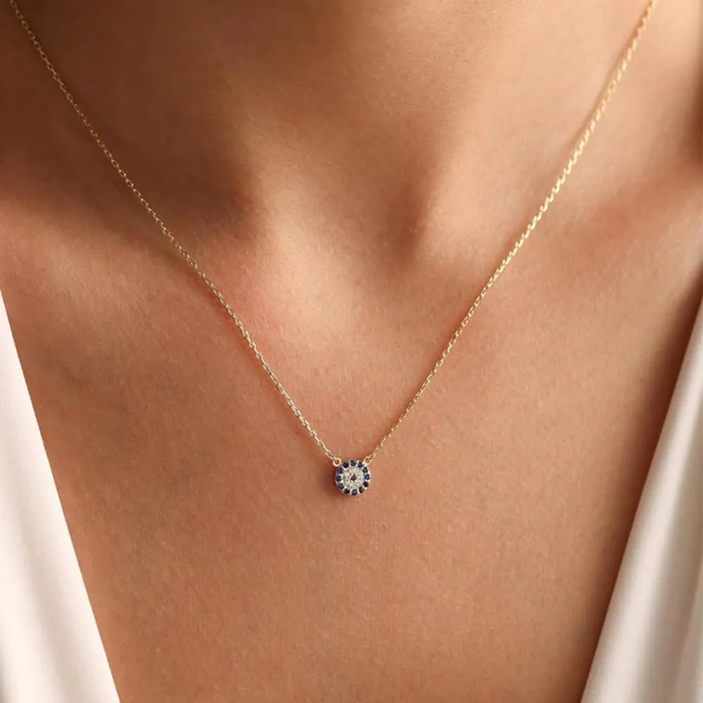 Gold Necklace for Women, Dainty 14k Gold Plated Necklace Hamsa Star of David Cross Evil Eye Italian Horn Shell Elephant Turtle Dragonfly Butterfly Necklace for Women