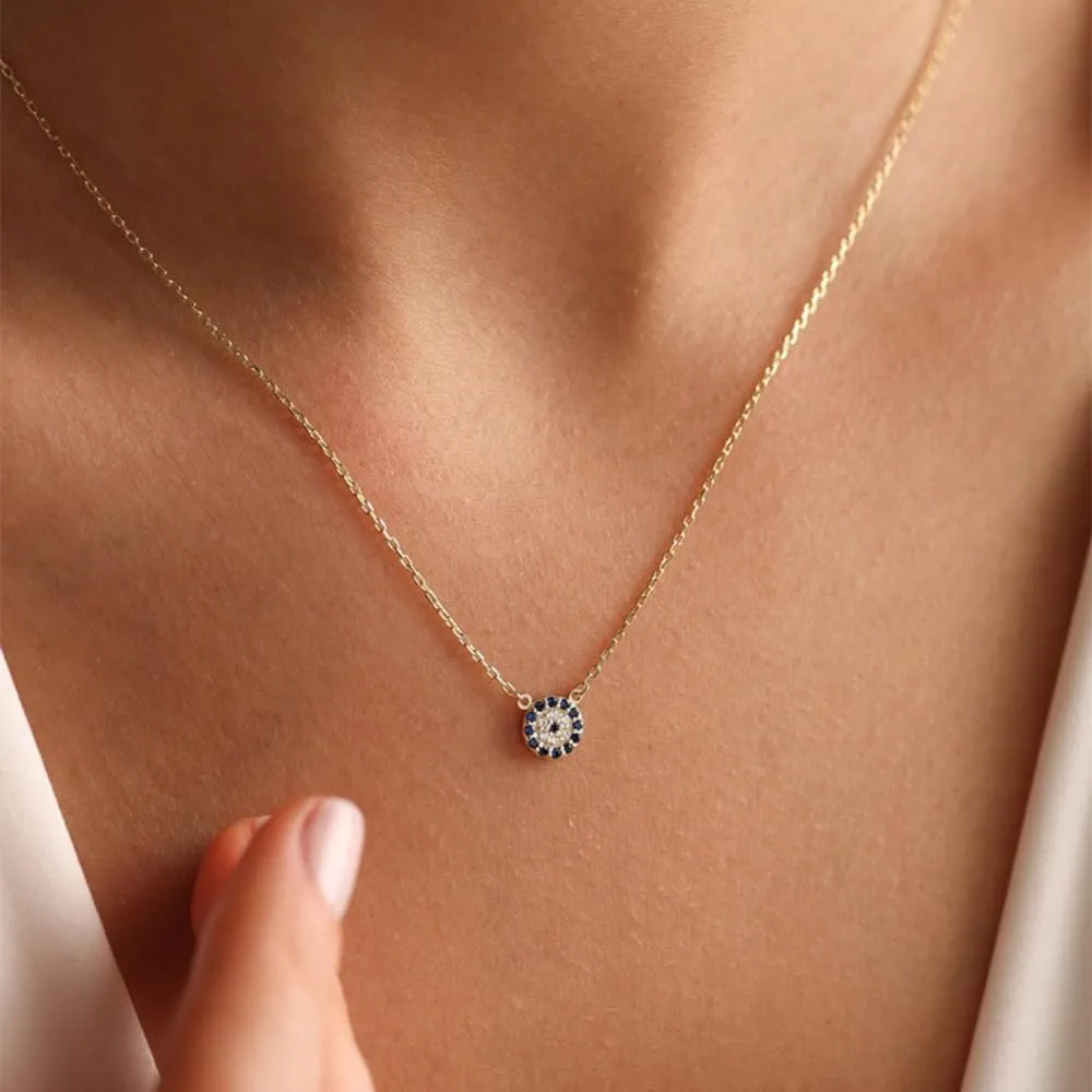 Gold Necklace for Women, Dainty 14k Gold Plated Necklace Hamsa Star of David Cross Evil Eye Italian Horn Shell Elephant Turtle Dragonfly Butterfly Necklace for Women