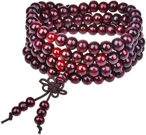 Goldenchen Sandalwood Buddhist Buddha Meditation 6mm108 Prayer Bead Mala Bracelet/Necklace