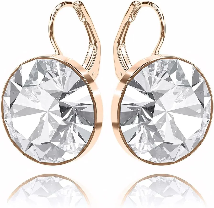 Gorgeous Solitaire Earrings for Women - Embellished with Austrian Crystals, Leverback Drop, Perfect for Any Occasion, Ideal Gifts for Women