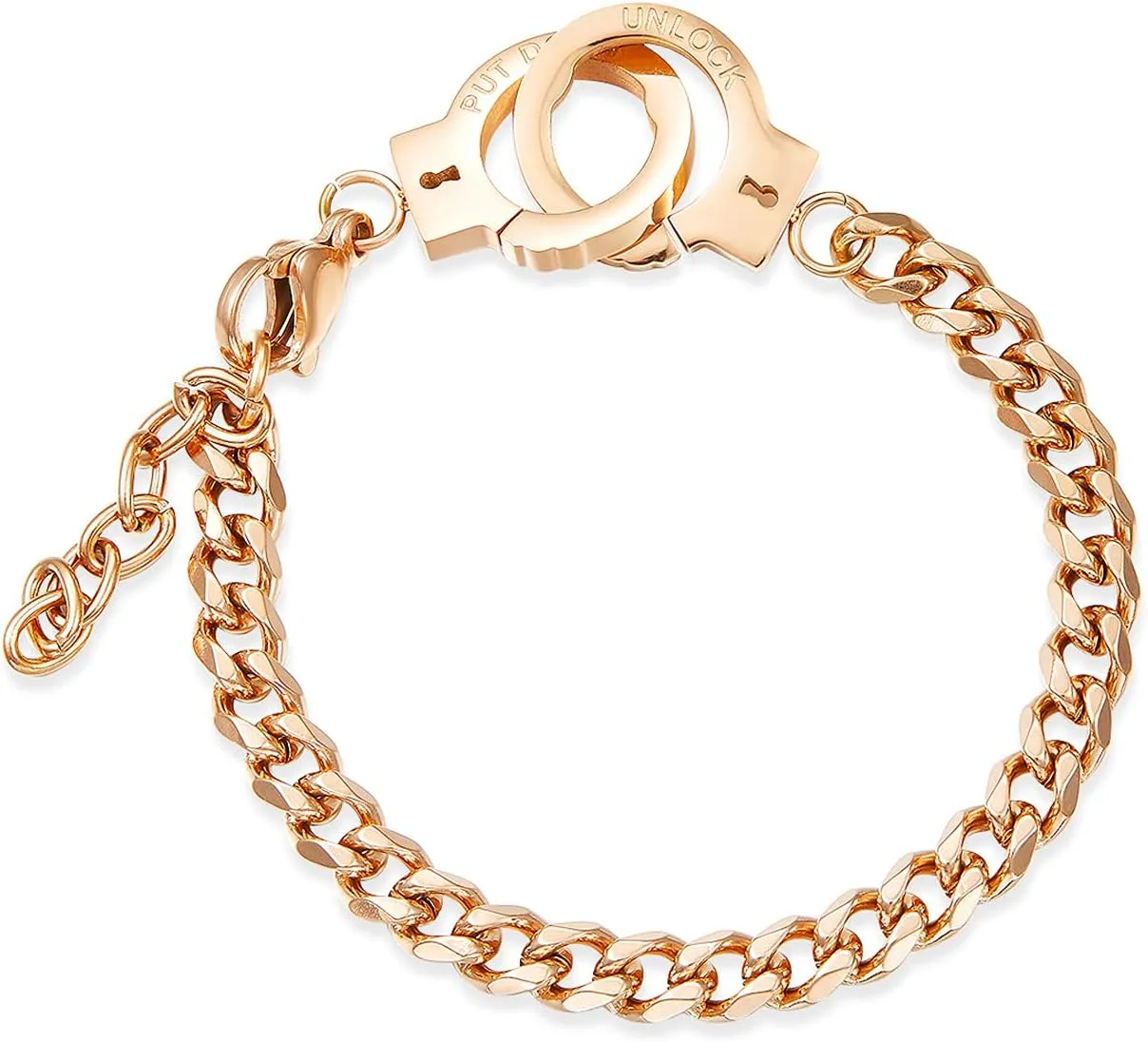 Handcuff Bracelet, Stainless Steel Bracelet Anklet for Men Women Couples Bracelets Handcuffs Design Distance Matching Friendship Best Friends Bracelet Ankle Bracelet