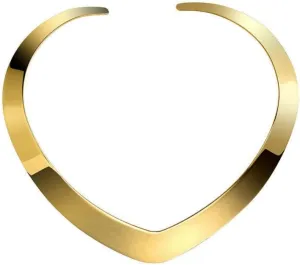 High Polished Stainless Steel Necklace Love Choker Heart Shape Women Statement Jewelry