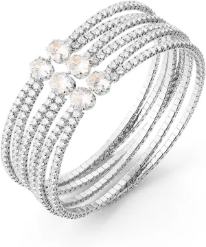 HZMAN Crystal Rhinestone Cuff Bracelet for Women Dainty MultiLayer Bracelet Layered Bracelets Jewelry for Prom Party Wedding
