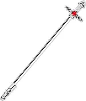 Industrial Earrings for Women Men Internally Threaded Straight Barbell Stainless Steel Industrial Barbell Piercing Jewelry