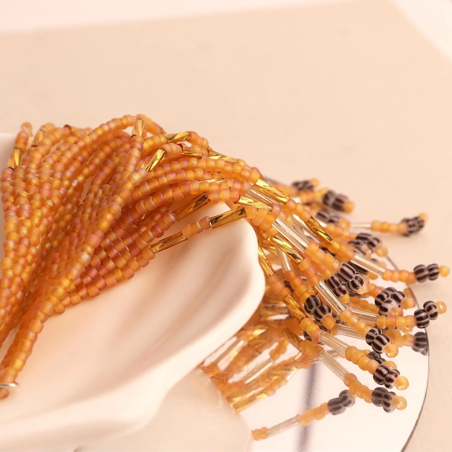 JeanBeau Seed Beads Tassel Earrings for Women Teen,Long Boho Handmade Colorful Beaded Dangle Drop Fringe Dangling Bohemian Accessories Summer Prom Party Jewelry Gift