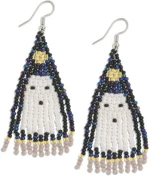 JeanBeau Seed Beads Tassel Earrings for Women Teen,Long Boho Handmade Colorful Beaded Dangle Drop Fringe Dangling Bohemian Accessories Summer Prom Party Jewelry Gift