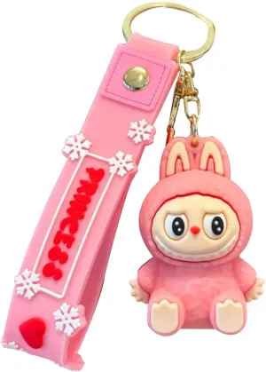 Labu Keychain Cute Kawaii Monster Doll Bag Charm Wristlet Accessories Backpack Water Bottle Decor Gift for Women