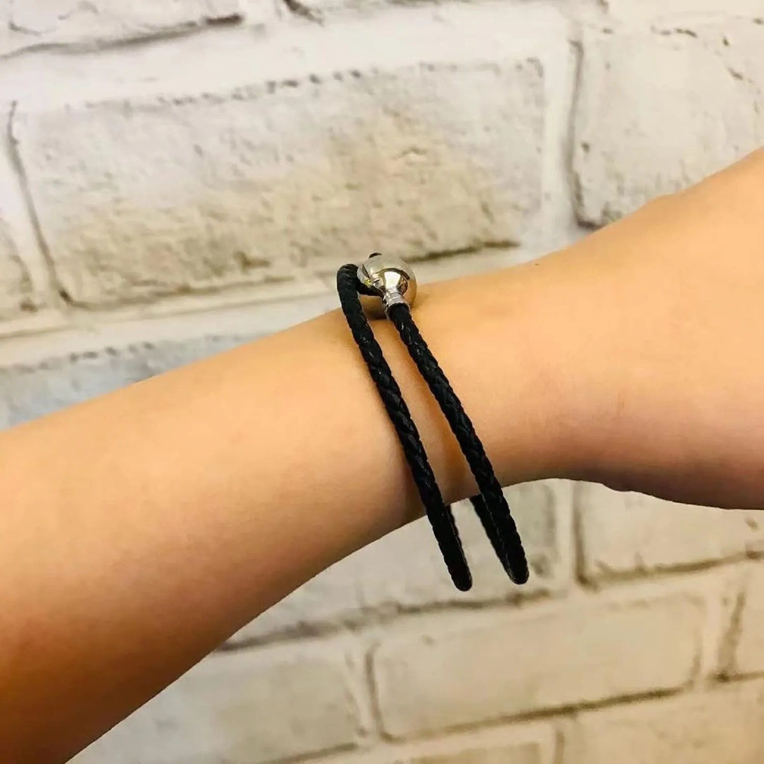 Leather Charm Braided-Double Chain Womens Charm for Bracelets Girl Jewelry 18cm 7.1inches Christmas Halloween 2023