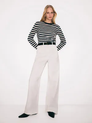 Lucia Wide Leg Jean | White