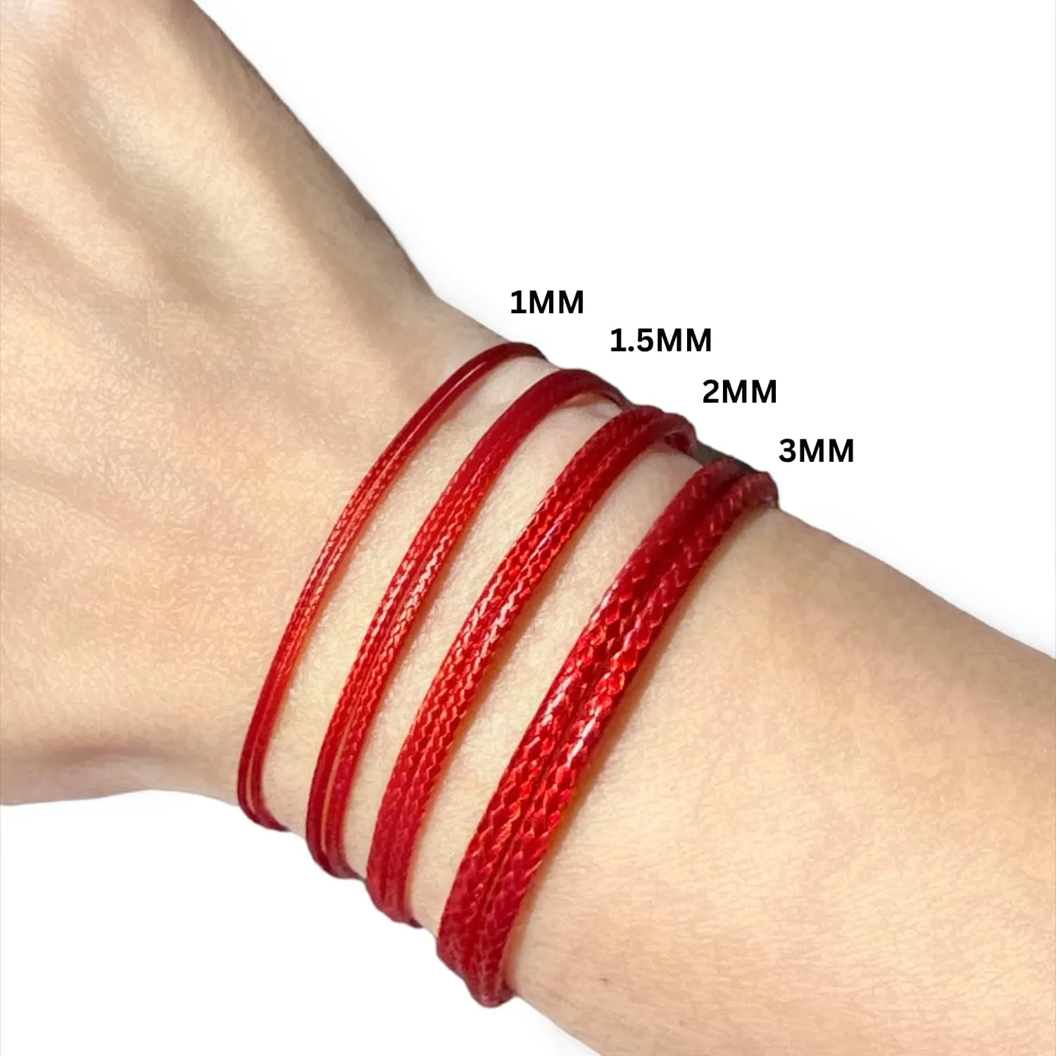 Luck Strings Red Wax Nylon Cord Bracelet for Men Women Unisex - Leather imitation string Bracelets Waterproof Teen Friendship Gift