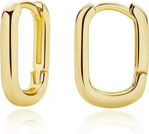 Me&Hz Gold Huggie Earrings Small Huggie Hoop Earrings for Women 14K Gold Plated Hypoallergenic Cubic Zirconia Huggies Mini Silver Hoop Earring for Women