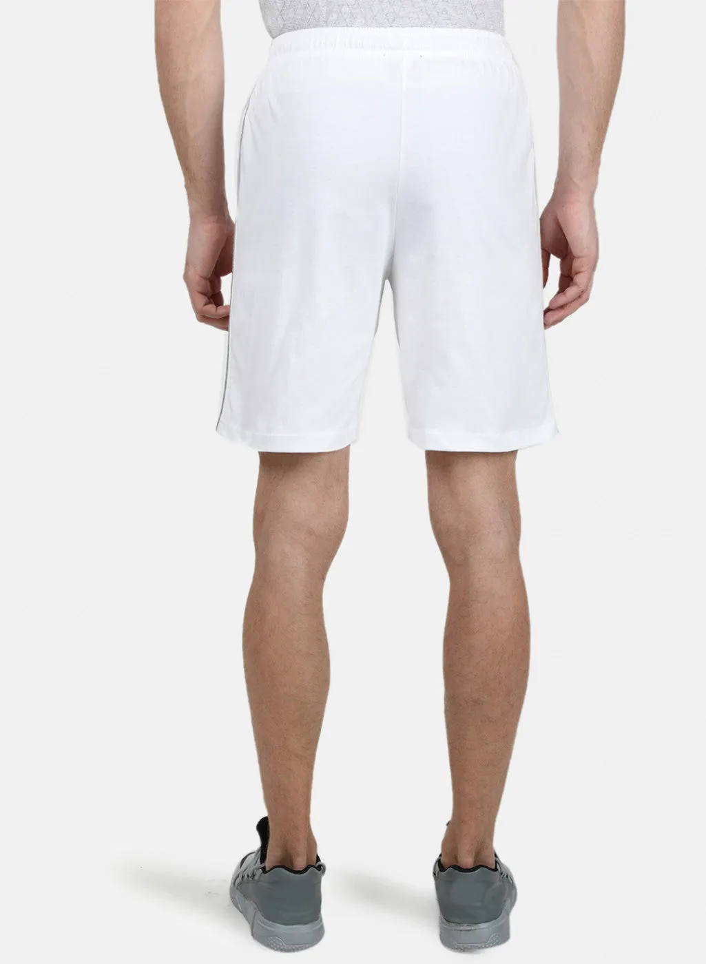 Mens White Plain Bermuda