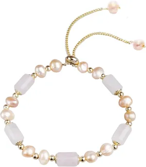 Natural Jade Pearls Bracelet Gold Wealthy Good Fortune Jade Bangle Amulet for Women, Lucky Jade Feng Shui Healing Crystal Bracelet