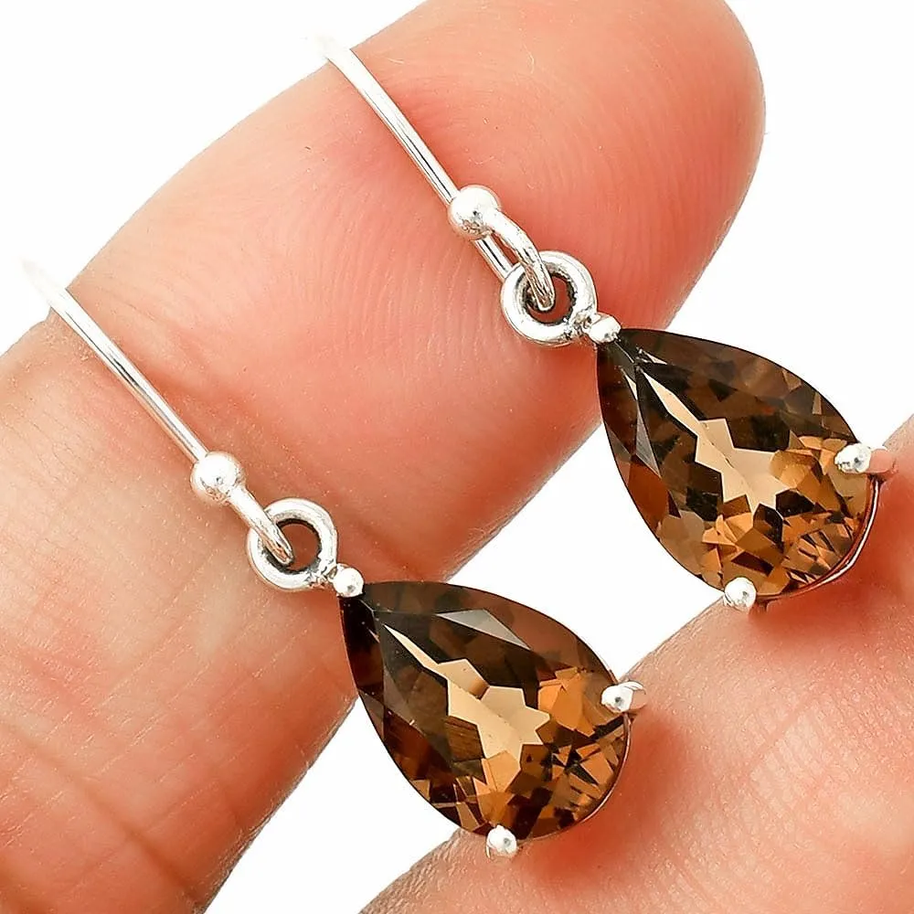 Natural Multi Stone Pear Shape 925 Silver Earrings DGE1085 E-1021