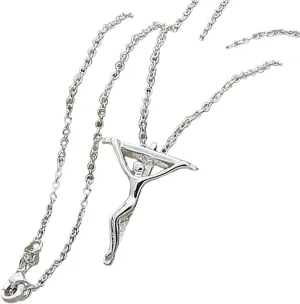 New 2025 925 Sterling Silver Jesus Cross Pendant Necklace 18 Inch Chain For Women Men Wedding Party Fashion Decoration Jewelry Commemorative With For You Accessories Trendy Creative Best For Gift